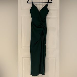 Forest Green Long Formal Dress